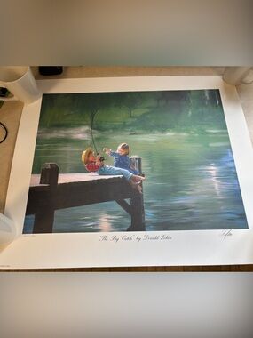 1993 PEMBERTON & OAKES The Big Catch DONALD ZOLAN LITHOGRAPH Autographed 604/880